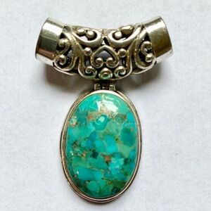 925 Silver and Turquoise Pendant